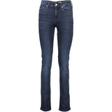 Calvin Klein Blue Cotton Slim Fit Women Jeans