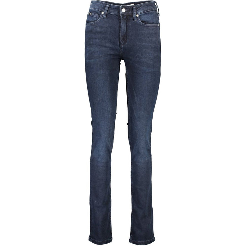 Calvin Klein Blue Cotton Slim Fit Women Jeans