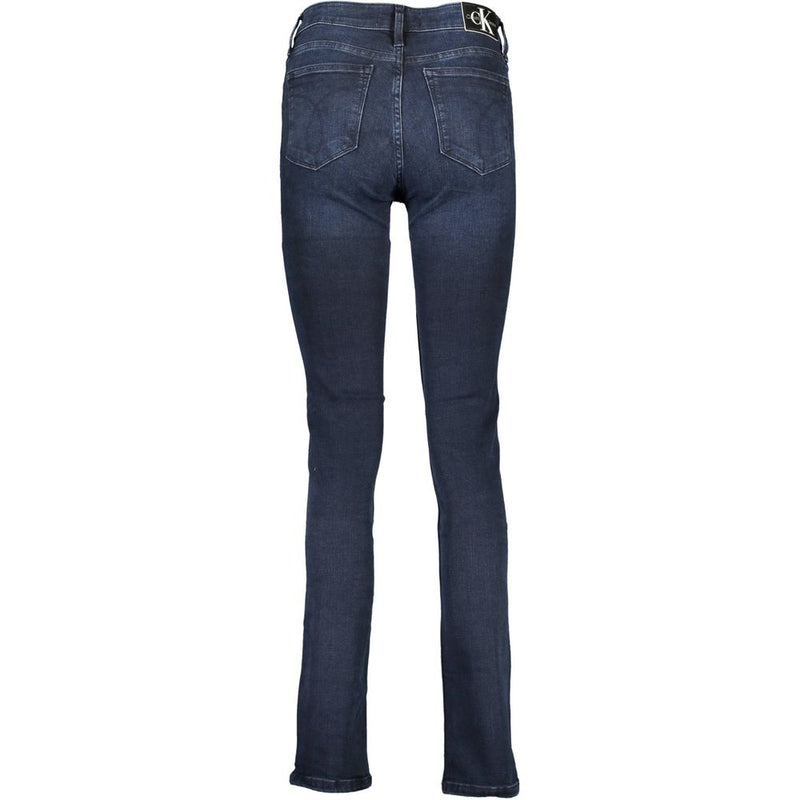 Calvin Klein Blue Cotton Slim Fit Women Jeans