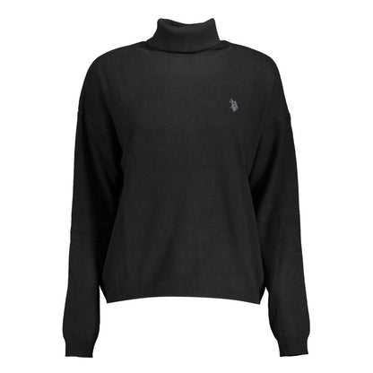 Pull en laine noir pour femme, US POLO ASSN.