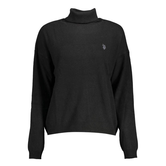 Pull en laine noir pour femme, US POLO ASSN.