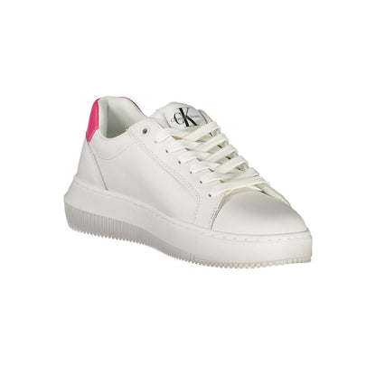 Sneaker en cuir blanc pour femme de Calvin Klein
