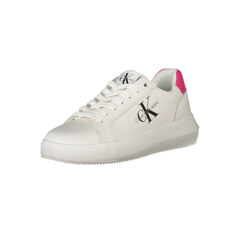Calvin Klein White Leather Women Sneaker - Écologique et Élégant