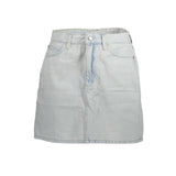 Jupe en Denim Coton Bleu Clair pour Femmes - Calvin Klein CA-18941-W25