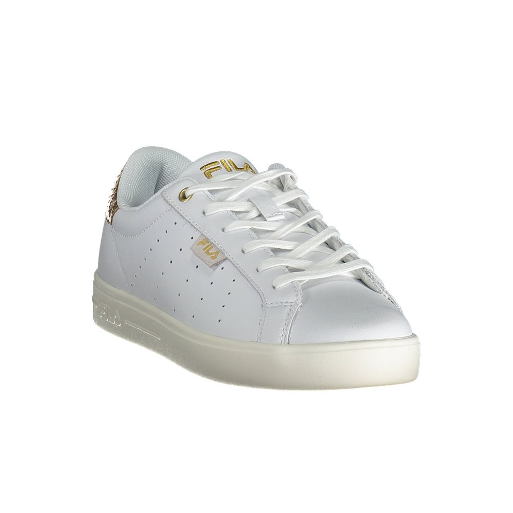 Fila White Leather Women Sneaker - Effortless Style