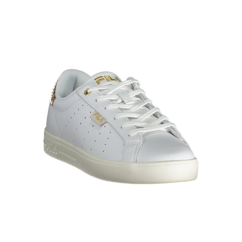 Fila White Leather Women Sneaker - Effortless Style