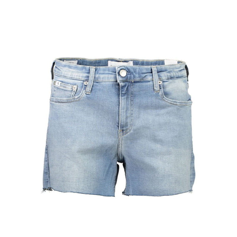 Calvin Klein Blue Cotton Women Shorts - Eco-Friendly Chic