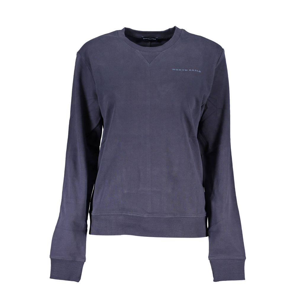 North Sails Blue Cotton Women Sweater - Eco-Friendly Comfort