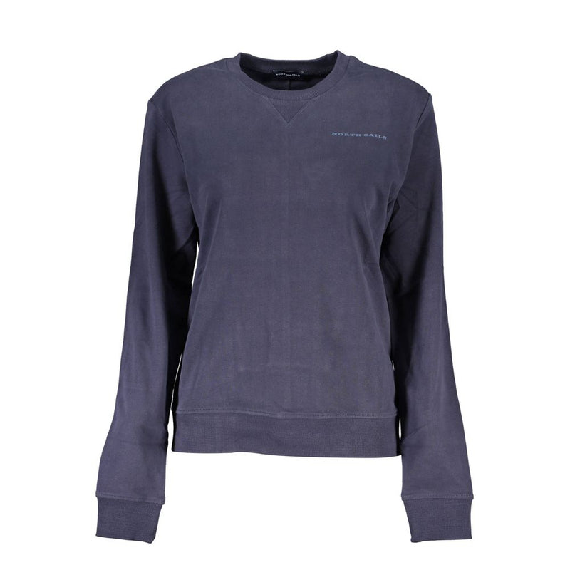 North Sails Blue Cotton Women Sweater - Eco-Friendly Comfort