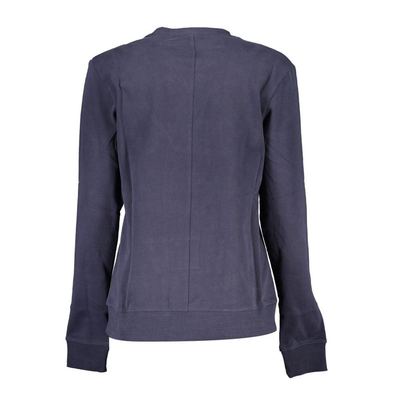 North Sails Blue Cotton Women Sweater - Eco-Friendly Comfort