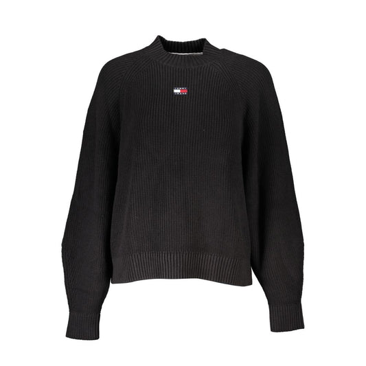 Pull en coton noir Tommy Hilfiger