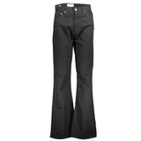 Calvin Klein Black Cotton Bootcut Jeans for Women