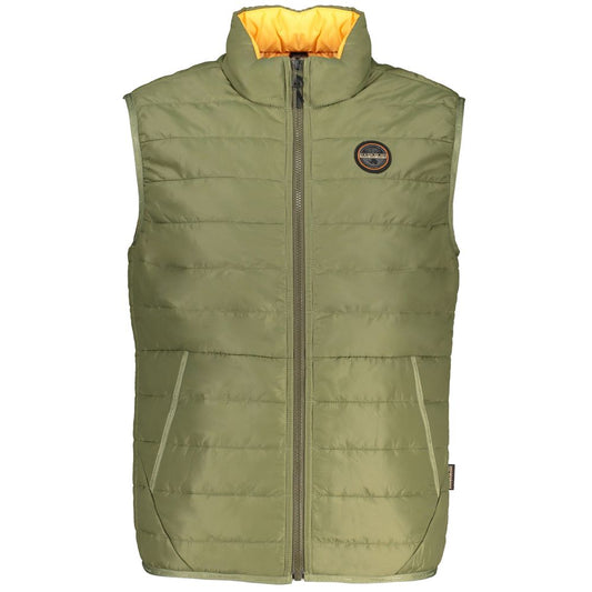 Gilet sans manches pour homme en polyester vert de Napapijri
