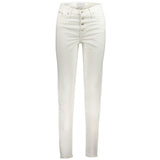 Calvin Klein White Cotton Women Jeans - Sustainable Mom Fit