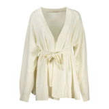 Guess Jeans White Acrylic Women Cardigan - Chic Sophistication