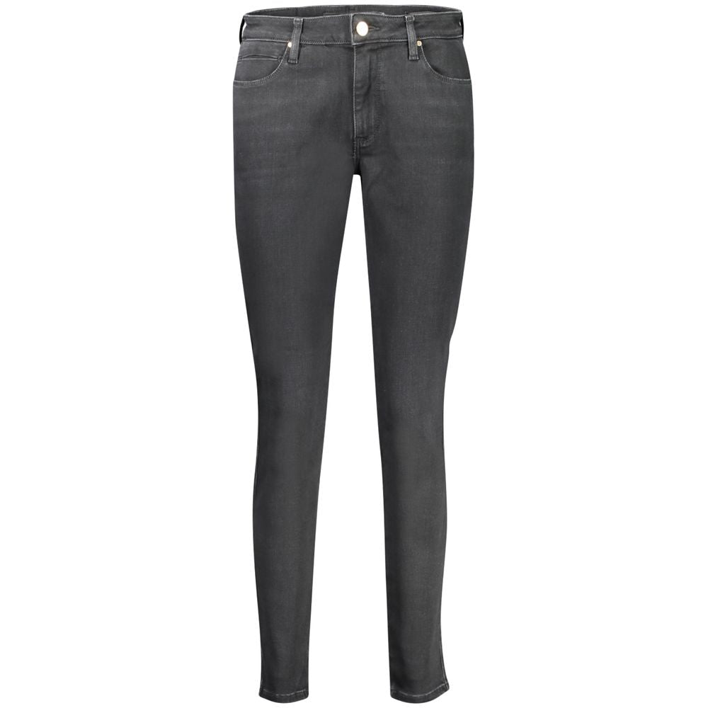 Guess Jeans Black Cotton Women Skinny Mid Jeans