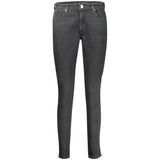 Guess Jeans Black Cotton Women Skinny Mid Jeans