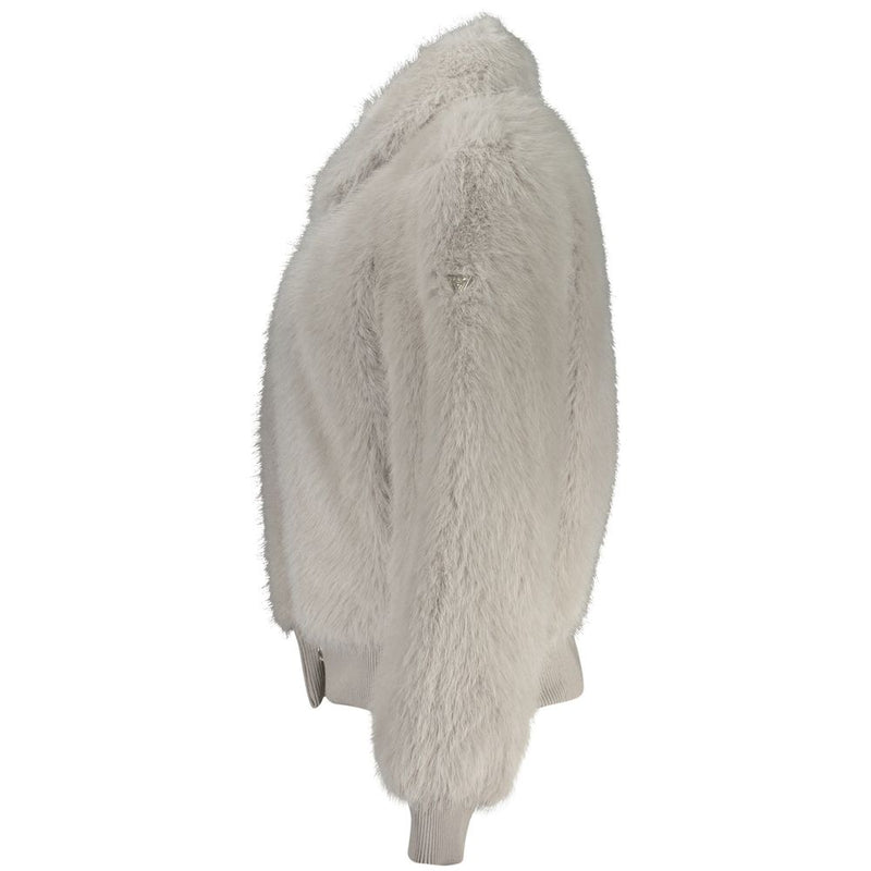Veste et Manteau en Polyester Gris Guess Jeans
