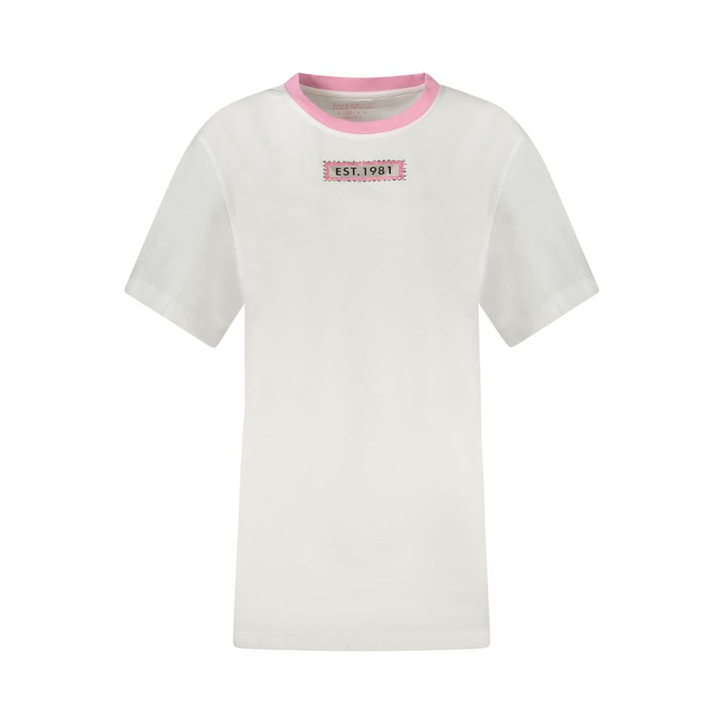 Guess Jeans White Cotton T-Shirt for Women - Eco-Friendly Glamour