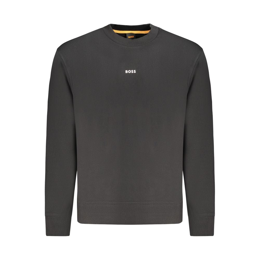 Pull en coton noir Hugo Boss pour homme