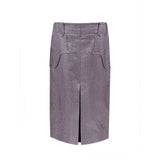 Jupe Lurex en Éco-Cuir Violet Tom Ford - Élégante et Polyvalente