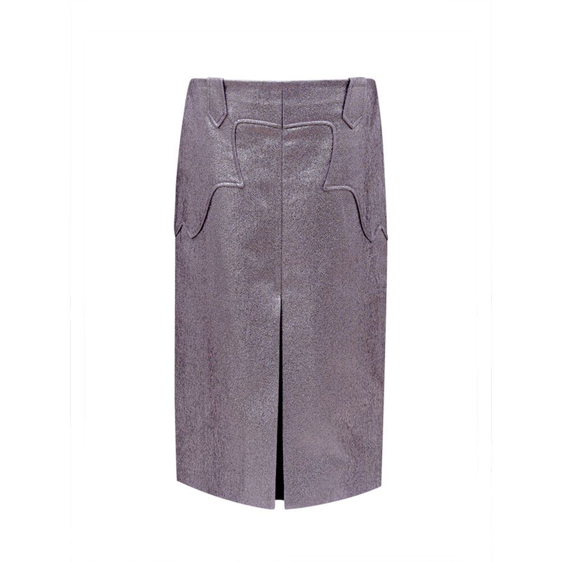 Jupe Lurex en Éco-Cuir Violet Tom Ford - Élégante et Polyvalente