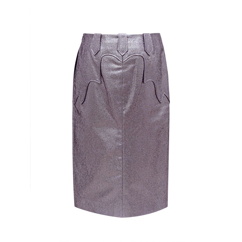Jupe Lurex en Éco-Cuir Violet Tom Ford - Élégante et Polyvalente