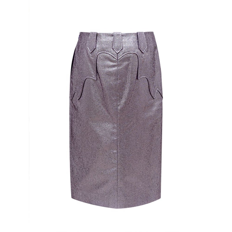 Jupe Lurex en Éco-Cuir Violet Tom Ford - Élégante et Polyvalente