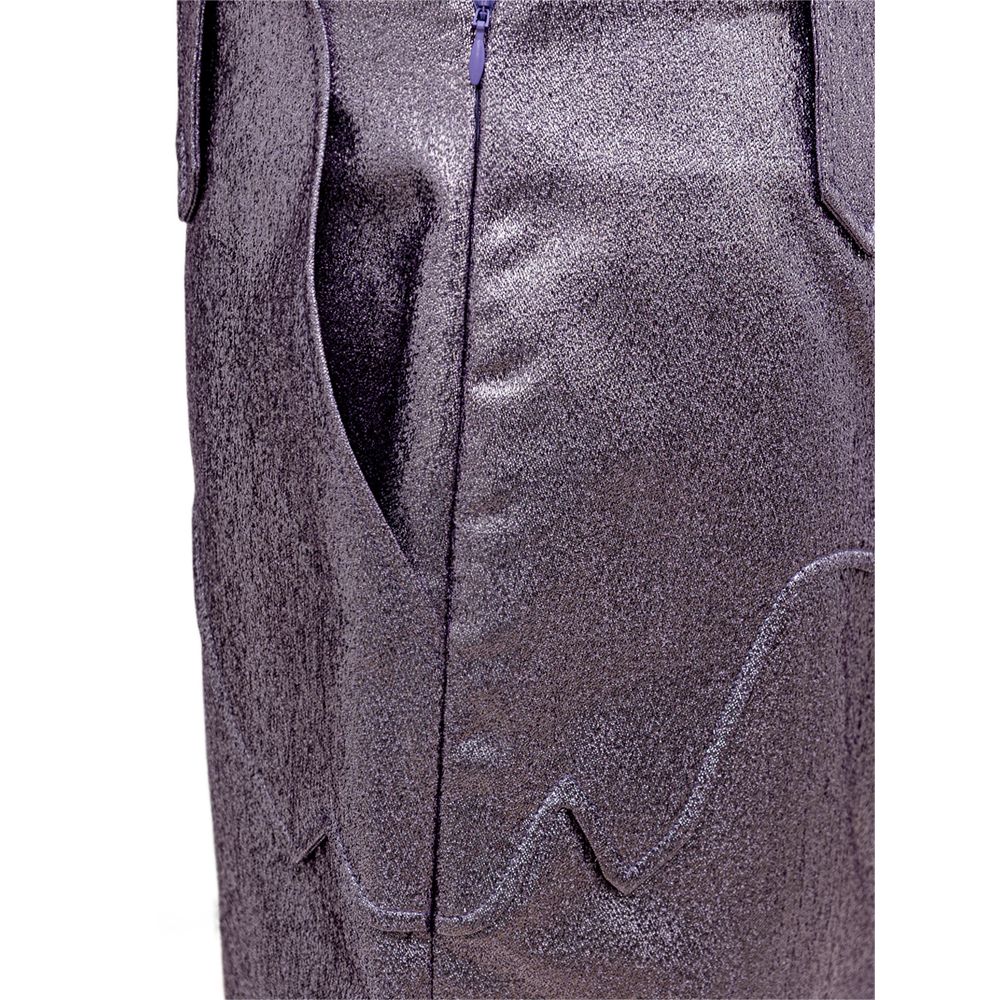 Jupe Lurex en Éco-Cuir Violet Tom Ford - Élégante et Polyvalente