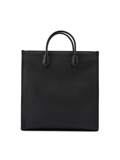 Gucci zwarte leren medium tote bag met logo