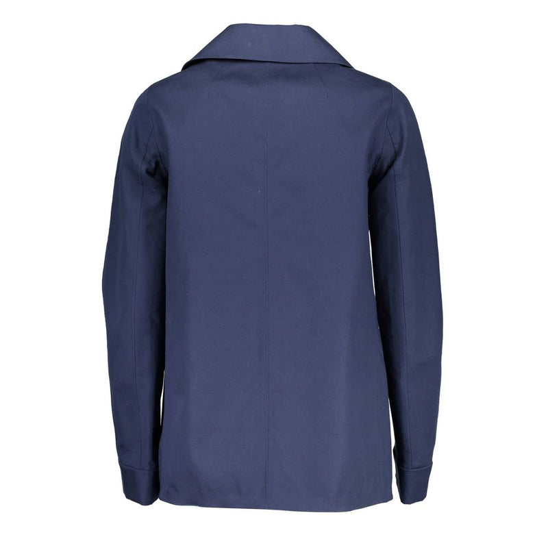 Gant Blue Cotton Women Jacket - Élégance et Polyvalence