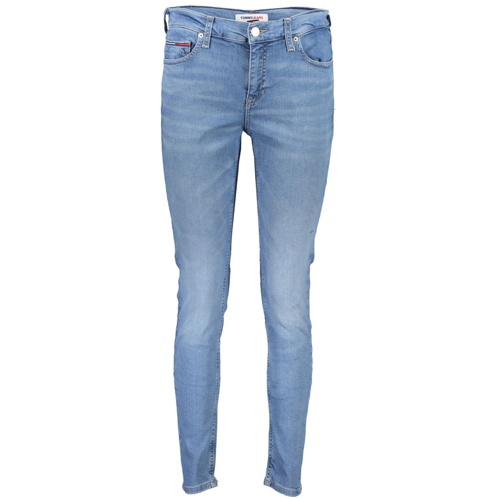 Tommy Hilfiger Nora Jeans Femme Bleu Coton Skinny Taille Mi-Haute
