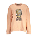 Cavalli Class Pull Femme en Coton Rose - Confort Luxueux