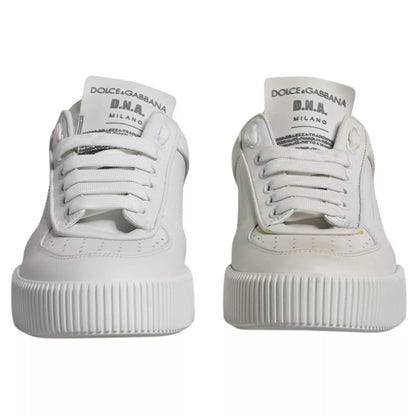 Sneakers basses en cuir blanc Miami de Dolce & Gabbana