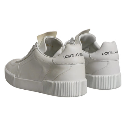 Sneakers basses en cuir blanc Miami de Dolce & Gabbana