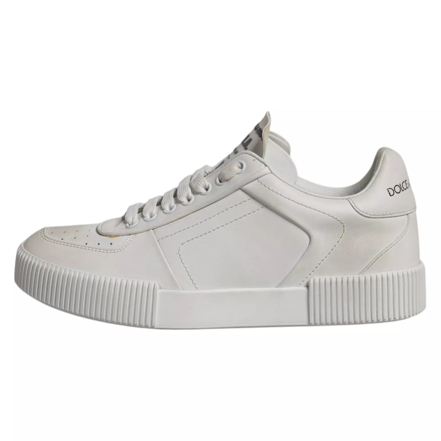 Sneakers basses en cuir blanc Miami de Dolce & Gabbana