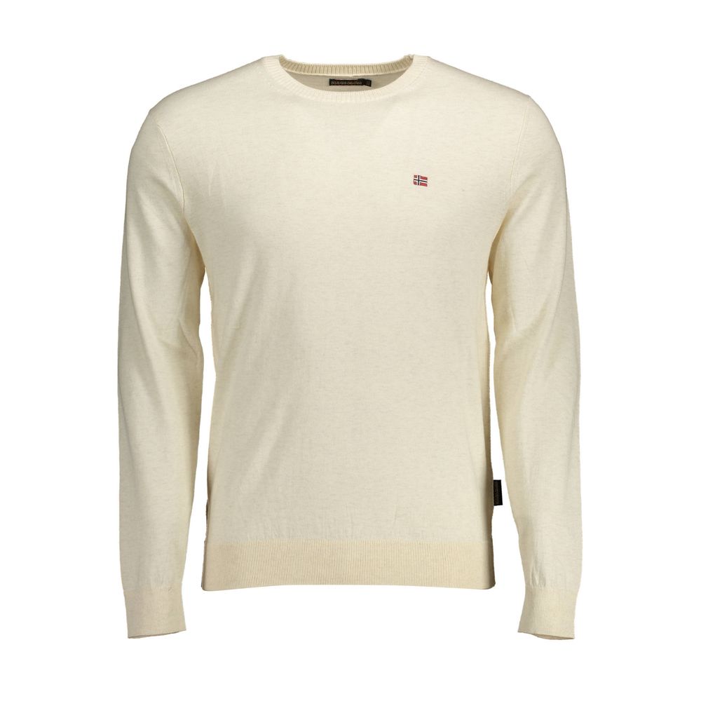 Pull en coton beige pour homme Napapijri