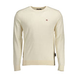 Pull en coton beige pour homme Napapijri