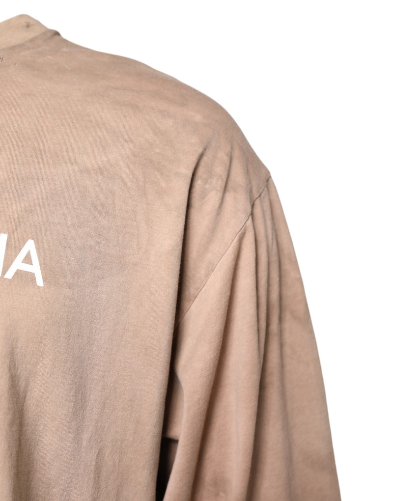 T-shirt court beige à imprimé Tie Dye et logo de Dolce &amp; Gabbana