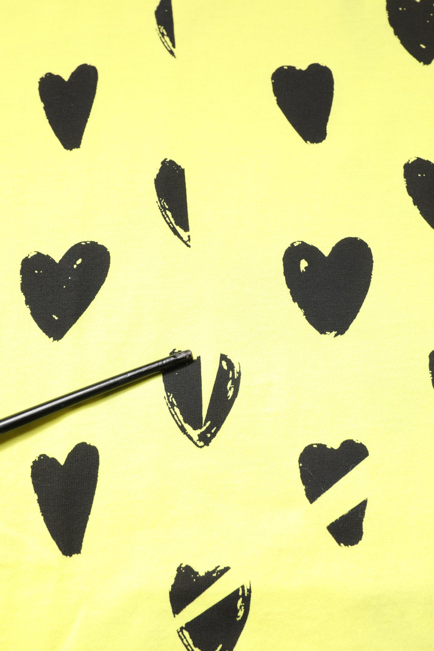 T-shirt à manches courtes en coton jaune avec logo DG Heart de Dolce & Gabbana