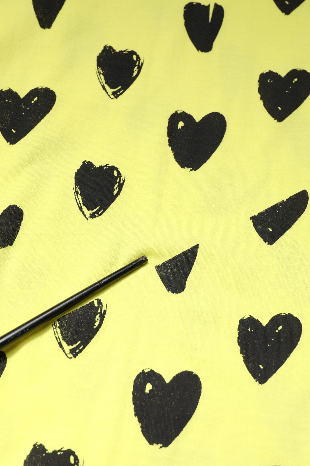 T-shirt à manches courtes en coton jaune avec logo DG Heart de Dolce &amp; Gabbana