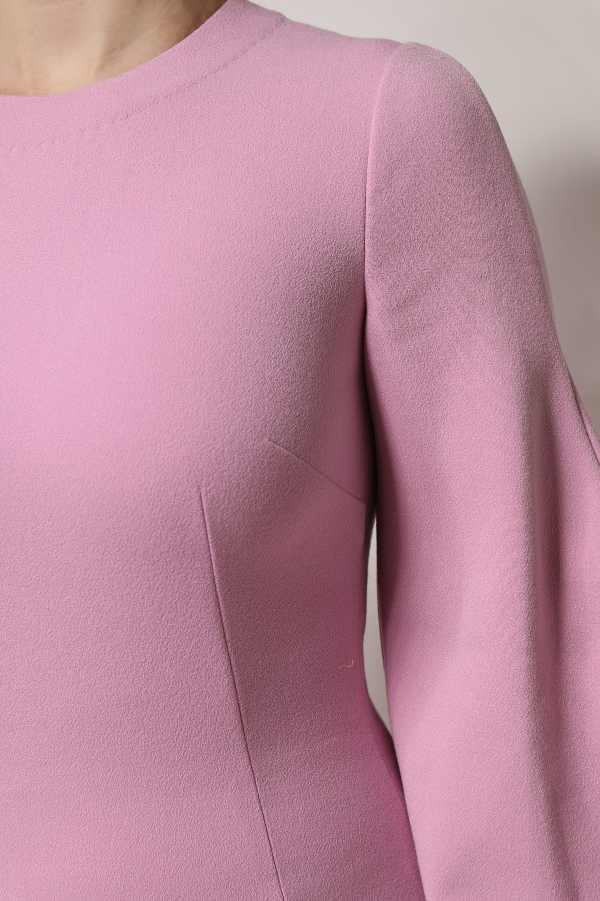 Robe Mini à Manches Longues Rose Dolce & Gabbana