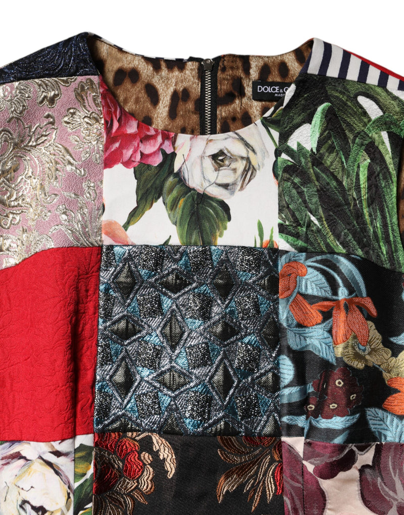 Robe sans manches Dolce & Gabbana Patchwork Multicolore