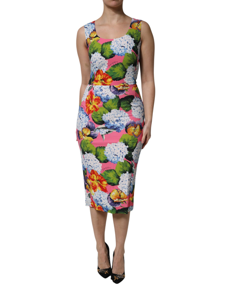 Robe sans manches Dolce & Gabbana Multicolore à motifs floraux