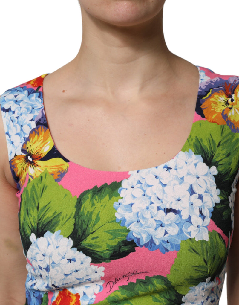 Robe sans manches Dolce & Gabbana Multicolore à motifs floraux