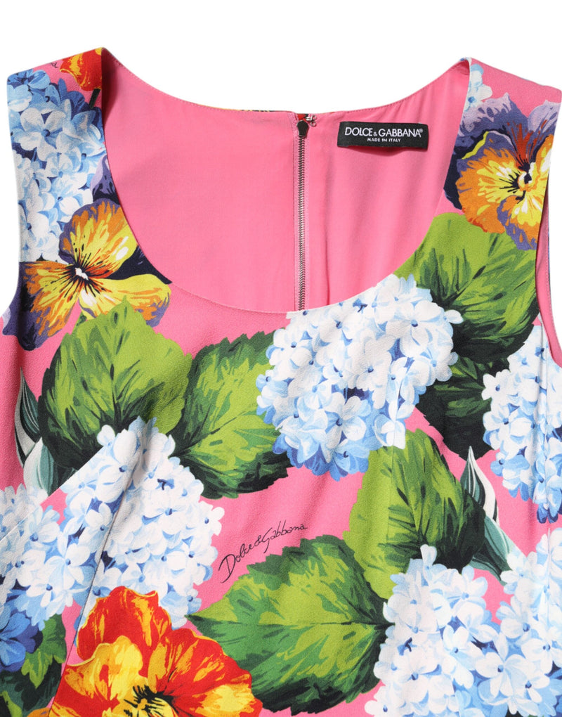 Robe sans manches Dolce & Gabbana Multicolore à motifs floraux