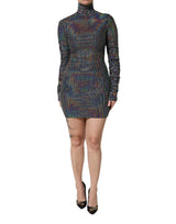 Robe Mini Bodycon Noir Embellie Dolce & Gabbana