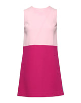 Robe Mini Sans Manches Dolce & Gabbana en Laine Rose et Bleue