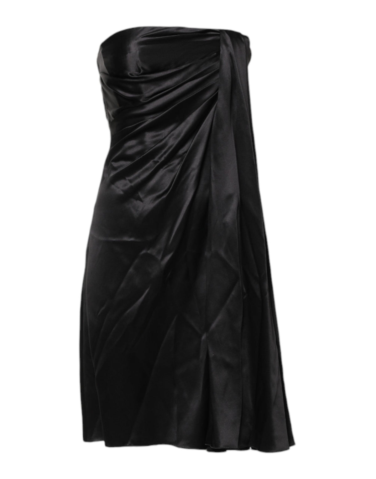 Robe Mini A-Line Sans Manches Noire Dolce & Gabbana