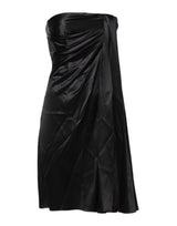 Robe Mini A-Line Sans Manches Noire Dolce & Gabbana